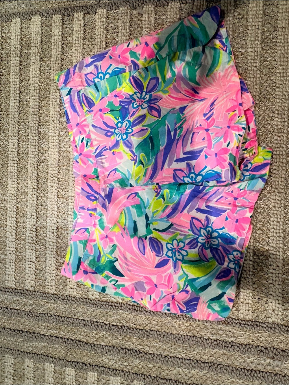Lilly Pulitzer Pink Floral Boardwalk Skirt